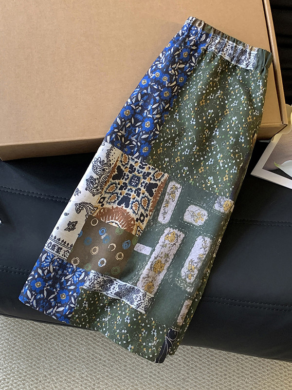 Korean Japanese Large Size Thi - огляд і ціна Midi Skirt Floral