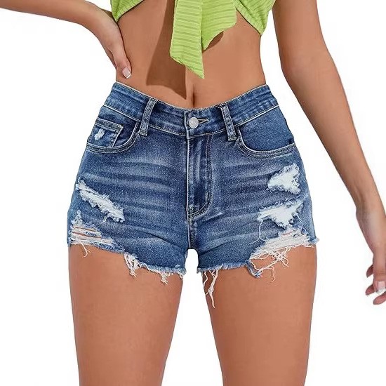 Women's High Waist Distressed  - огляд і ціна Shorts Denim Frayed