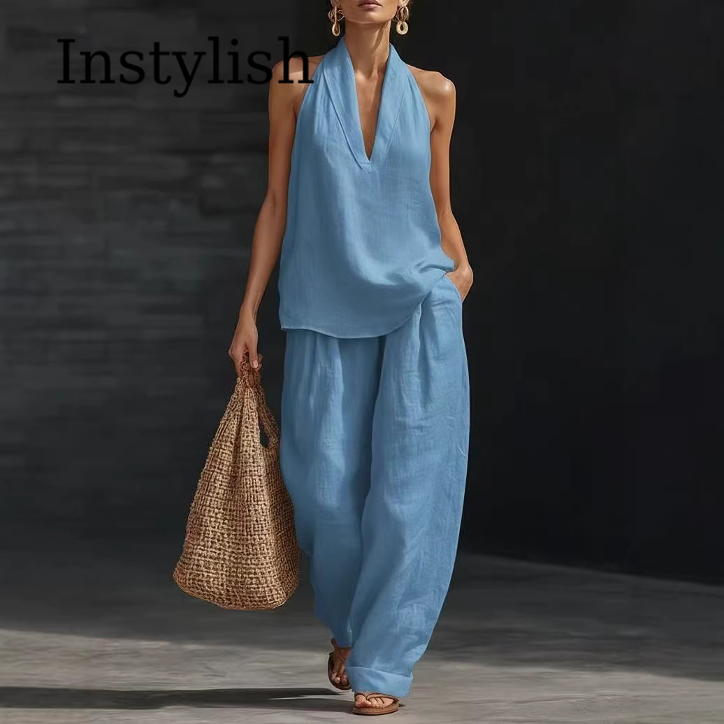 Summer Women's Casual Linen 2- - огляд і ціна Linen Pant Wide