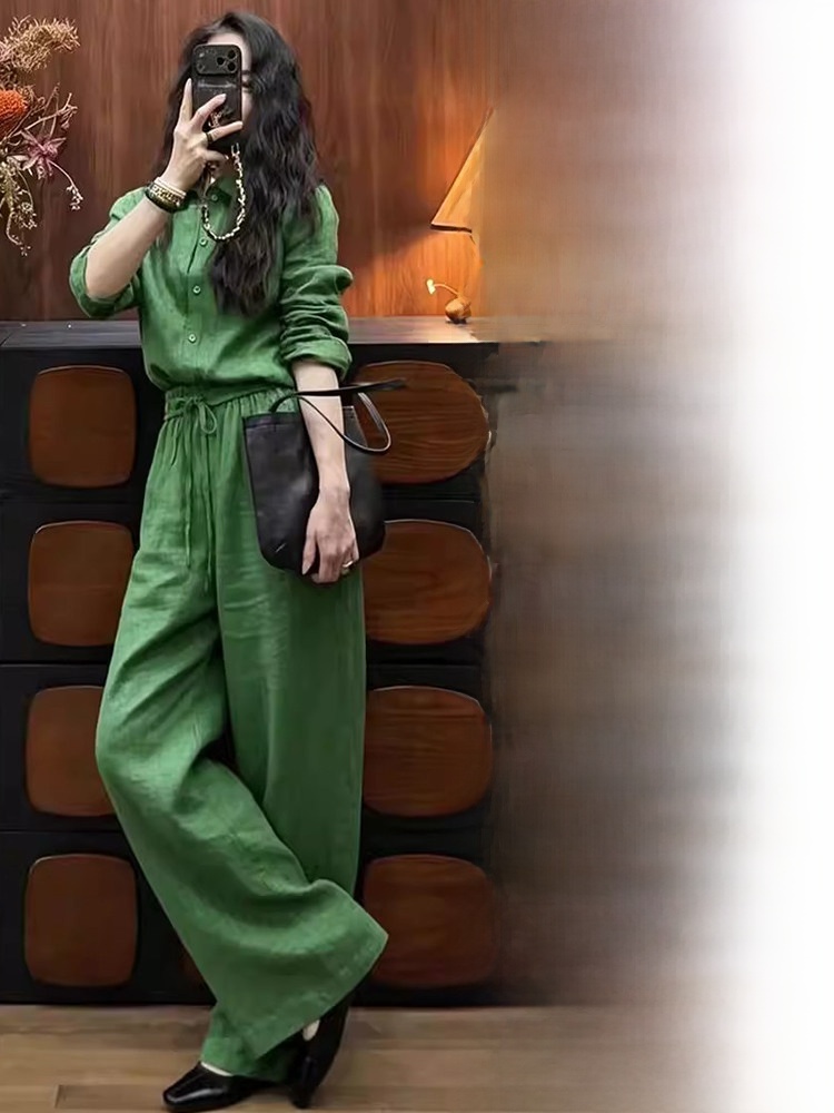 Loose Fit Linen Shirt And Wide - огляд і ціна Linen Pant Wide