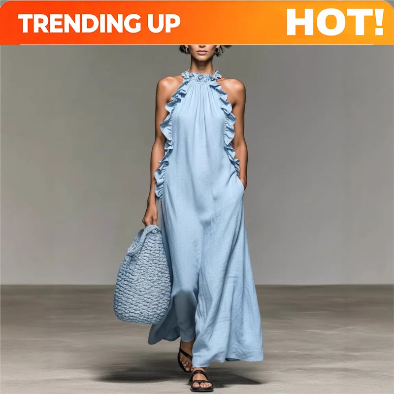 Customization Women's Sexy Hal - огляд і ціна Maxi Dress Halter